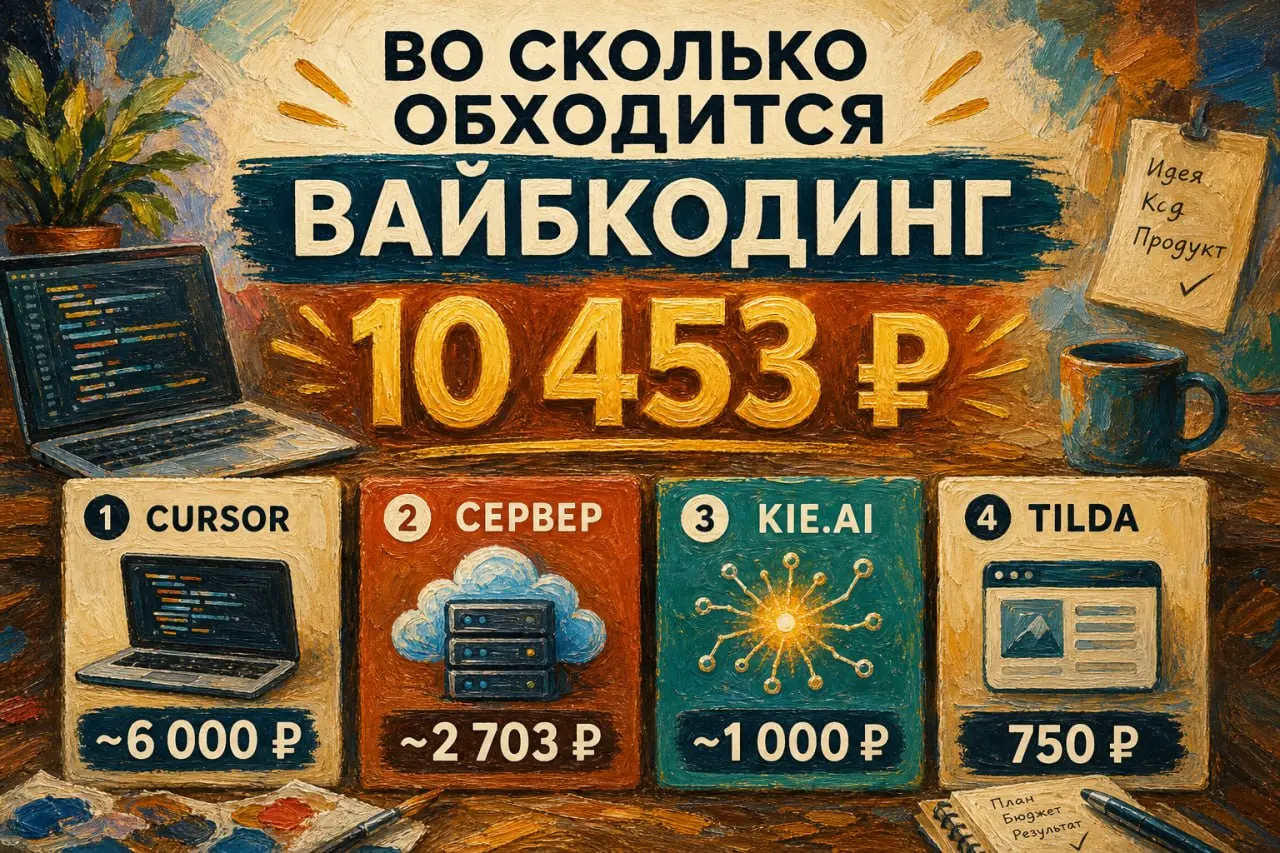 ВО СКОЛЬКО ОБХОДИТСЯ СОЗДАНИЕ ПРОЕКТОВ ЧЕРЕЗ ВАЙБКОДИНГ
Сегодня покажу свои расходы по вайбкодингу, но сразу стоит оговориться, что за Cursor я провожу порядка 3-9 часов 5 дней в неделю

сюда же входи... | Сетка — социальная сеть от hh.ru