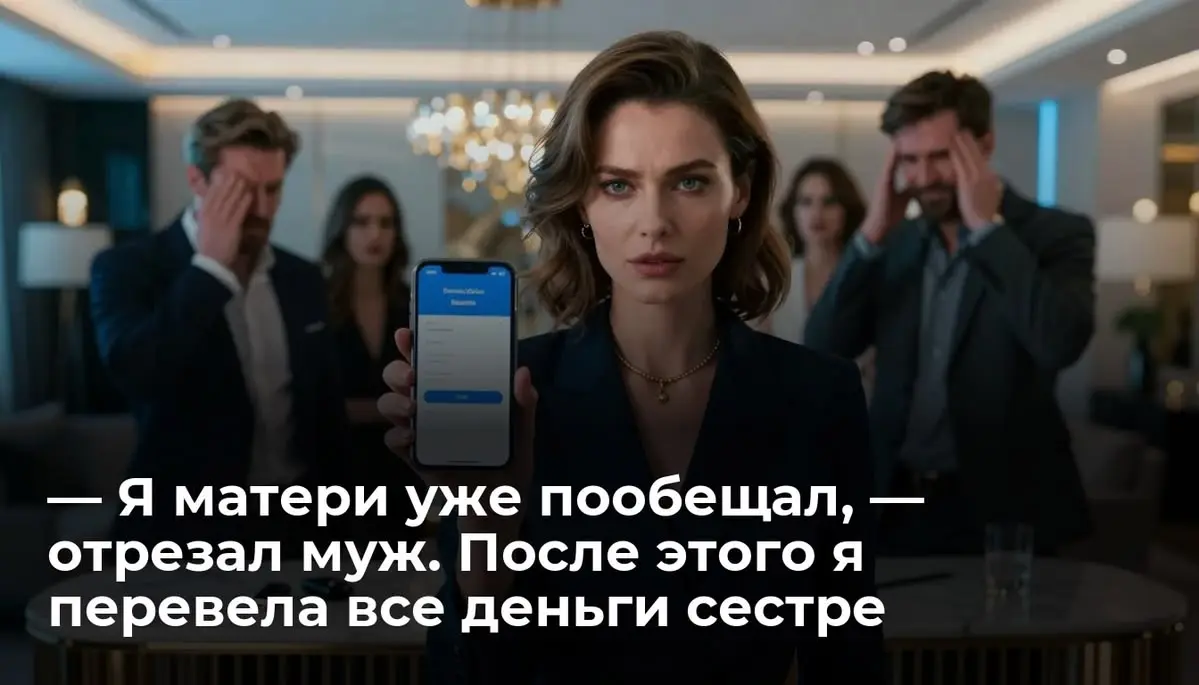 — Я матери уже пообещал, — отрезал муж. После этого я перевела все деньги сестре
— Я матери уже пообещал, что мы вопрос закроем! — Игорь швырнул связку ключей на обувницу | Сетка — социальная сеть от hh.ru