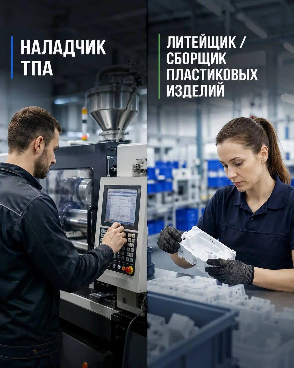 1️⃣НАЛАДЧИК ТПА,
2️⃣ЛИТЕЙЩИК / СБОРЩИК ПЛАСТИКОВЫХ ИЗДЕЛИЙ
85 000₽ - 130 000₽
производство пластиковых изделий
• Моск.обл., Раменский р-н., д | Сетка — социальная сеть от hh.ru