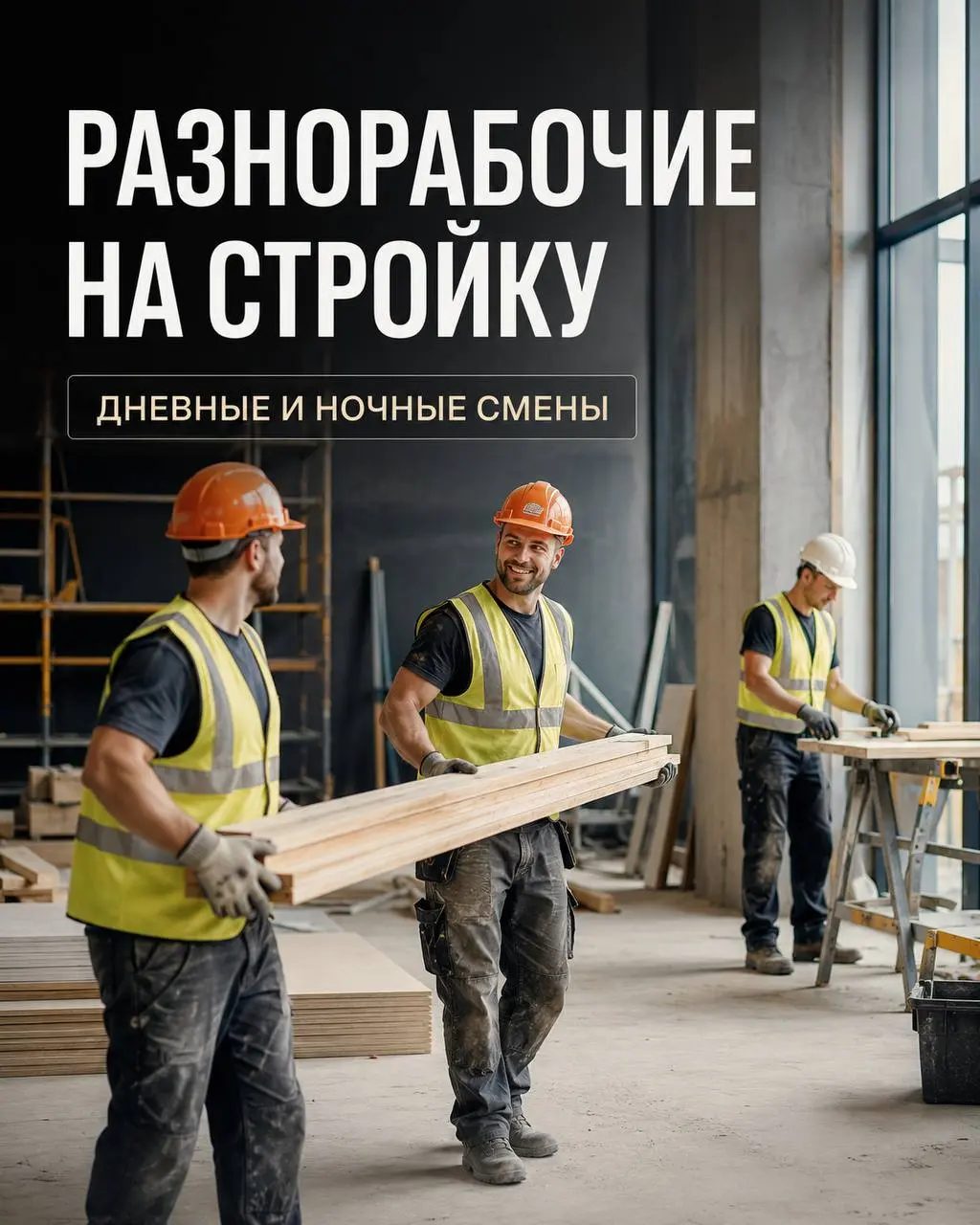 РАЗНОРАБОЧИЙ НА СТРОЙКУ
От 4 200₽/смена
Прямой работодатель
• Москва, м | Сетка — социальная сеть от hh.ru