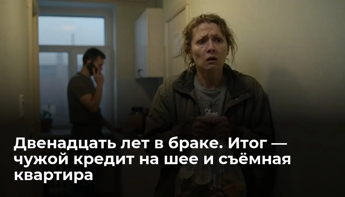 Двенадцать лет в браке. Итог — чужой кредит на шее и съёмная квартира
– Я решил с женой остаться. Извини, – произнёс Максим в трубку, стоя у кухонного окна | Сетка — социальная сеть от hh.ru