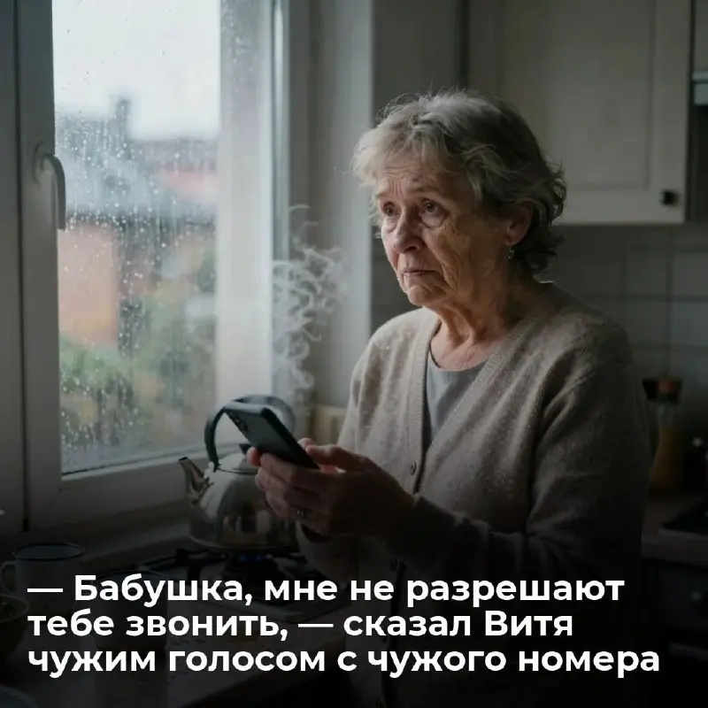 — Бабушка, мне не разрешают тебе звонить, — сказал Витя чужим голосом с чужого номера
Номер был незнакомый. Я уже хотела сбросить — мало ли, реклама, мошенники, — но что-то удержало палец | Сетка — социальная сеть от hh.ru