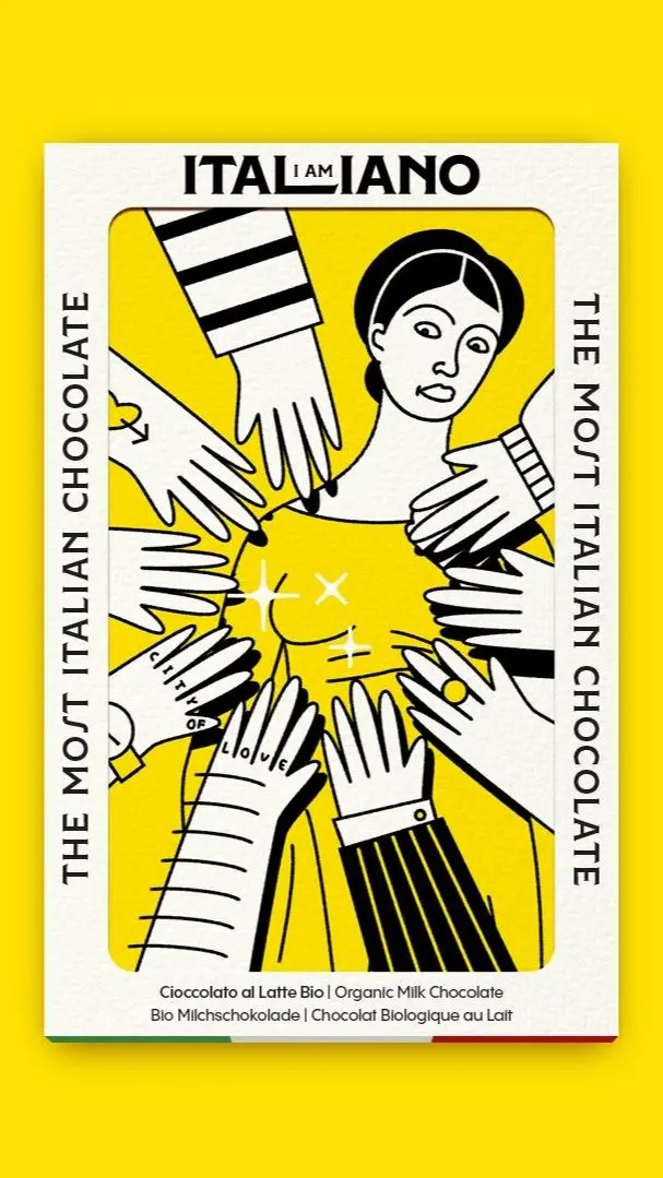 Шоколад, который я точно привезла бы в качестве сувенира из Италии.
Команда I AM ITALIANO работает с независимыми художниками, которые создают иллюстрации для упаковки | Сетка — социальная сеть от hh.ru