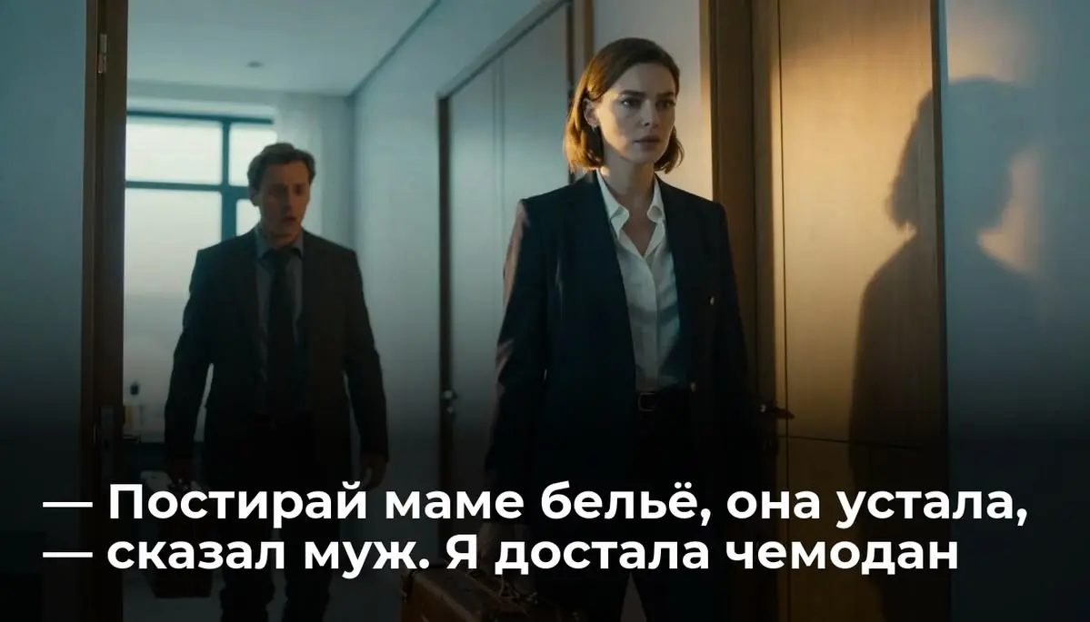 — Постирай маме бельё, она устала, — сказал муж. Я достала чемодан
— Постирай маме бельё, она устала, — сказал Игорь и бросил на светлый ламинат синий пластиковый пакет из «Пятёрочки» | Сетка — социальная сеть от hh.ru