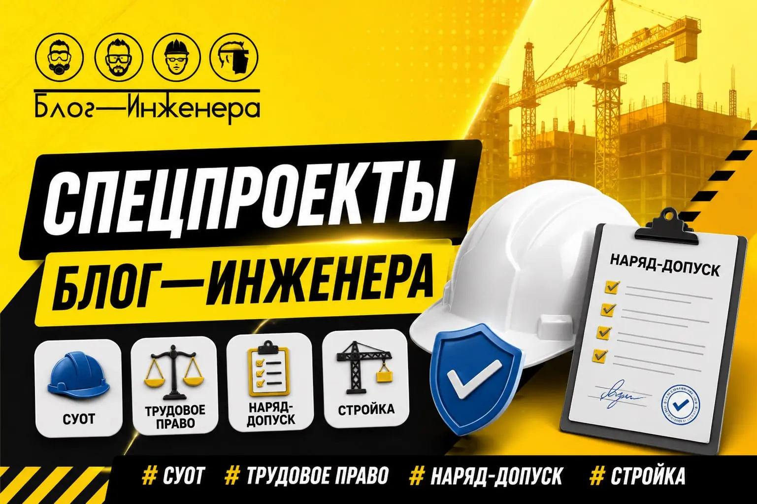 📱 Спецпроекты Блог—Инженера
Спецпроекты Блог—Инженера — это практические материалы для руководителей и специалистов по охране труда | Сетка — социальная сеть от hh.ru