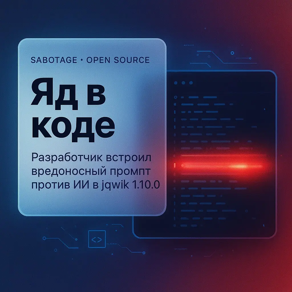 Разработчик встроил промпт-инжект в опенсорс-библиотеку | Сетка — социальная сеть от hh.ru