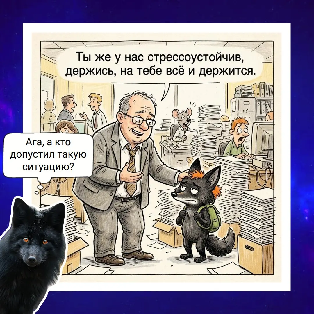 10 неочевидных нарушений границ
Ситуация 7:
🤔 Руководитель говорит: «Ты же у нас стрессоустойчив (ый  ая), держись, на тебе всё и держится» | Сетка — социальная сеть от hh.ru