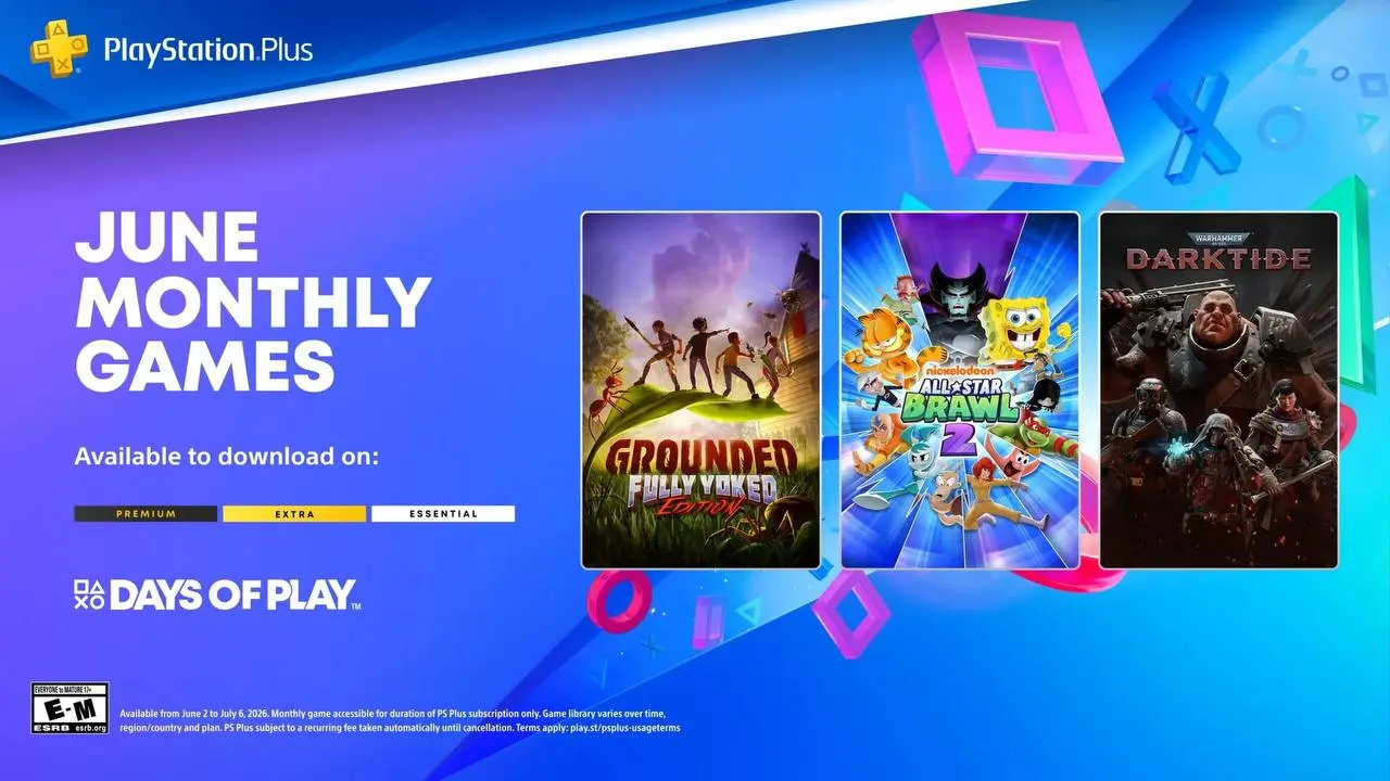Юиньские игры в PS Plus

Grounded Fully Yoked Edition (PS4 и PS5);
Nickelodeon All-Star Brawl 2 (PS4 и PS5);
Warhammer 40,000: Darktide (PS5). | Сетка — социальная сеть от hh.ru