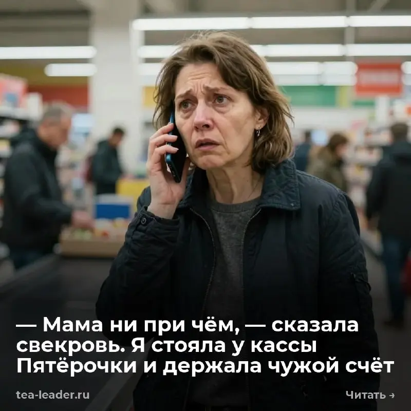 — Мама ни при чём, — сказала свекровь. Я стояла у кассы Пятёрочки и держала чужой счёт
Мне позвонила Варвара Степановна в четверг, около полудня. — Деточка, — сказала она, — я не знаю, куда ещё идти | Сетка — социальная сеть от hh.ru