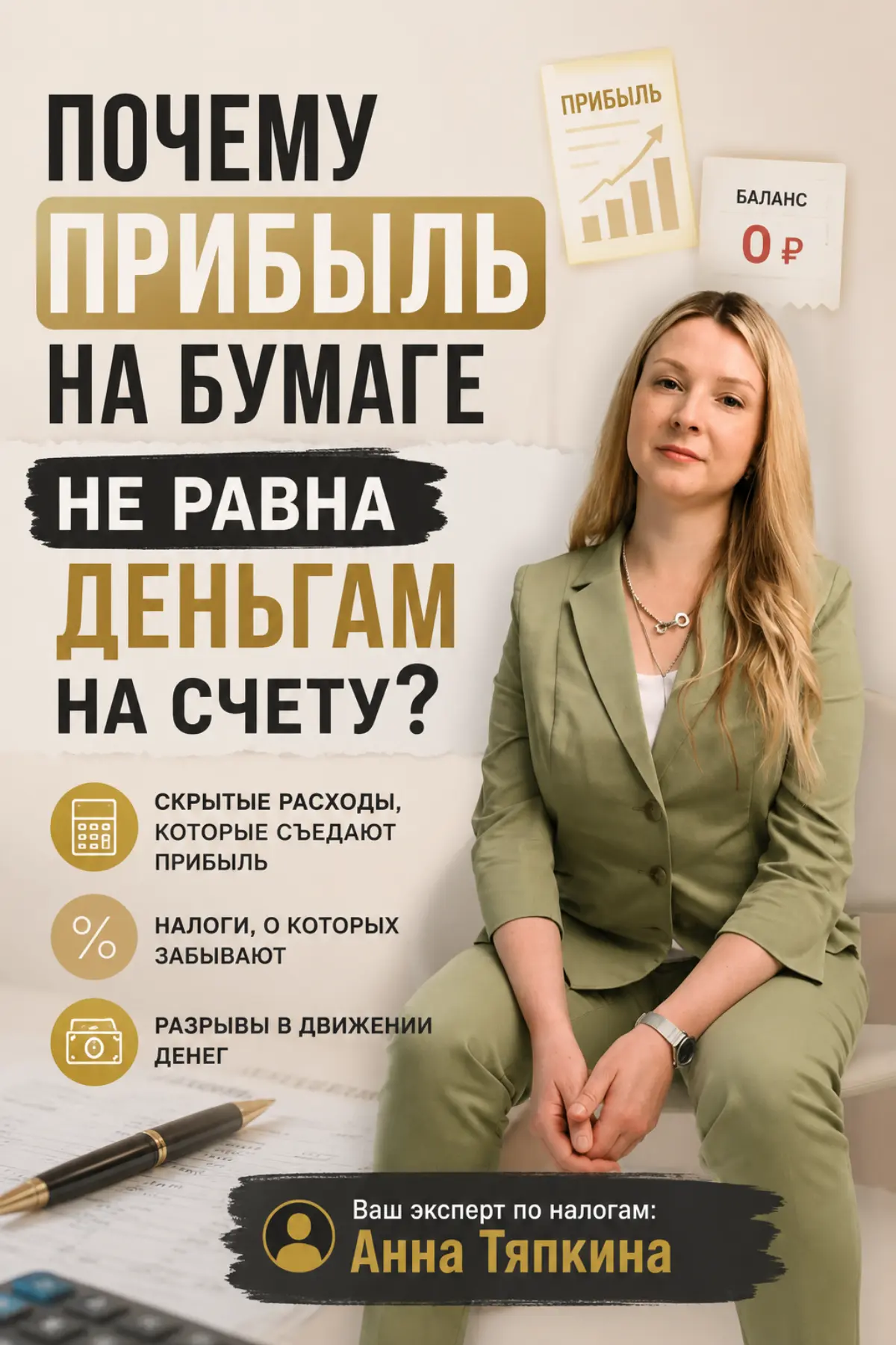ПОЧЕМУ ПРИБЫЛЬ НА БУМАГЕ НЕ РАВНА ДЕНЬГАМ НА СЧЕТУ? | Сетка — социальная сеть от hh.ru