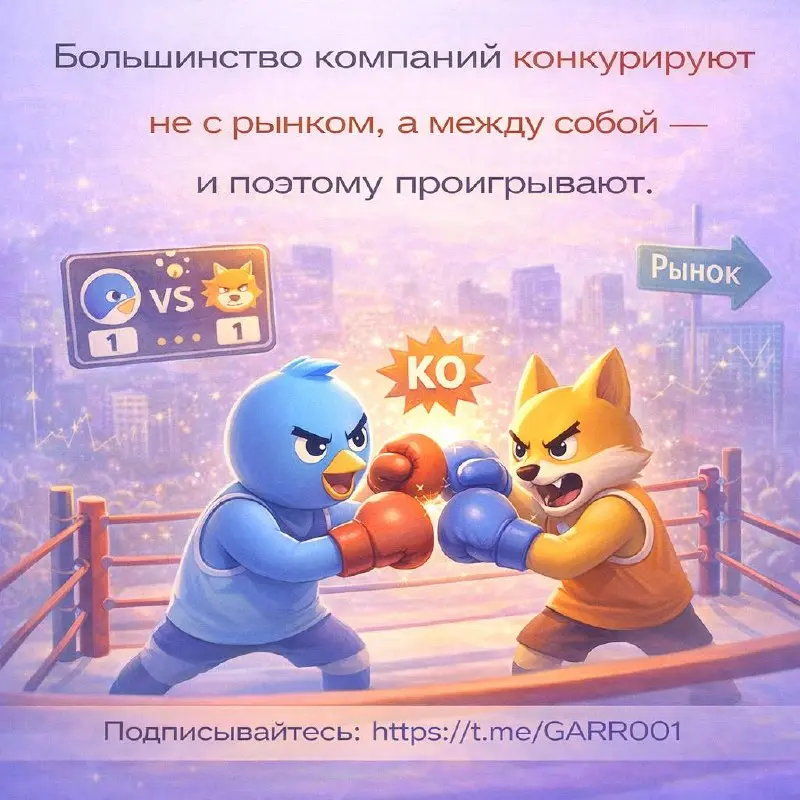 Большинство компаний конкурируют не с рынком, а между собой — и поэтому проигрывают.
Смотрят на соседей, копируют офферы, повторяют акции и креативы | Сетка — социальная сеть от hh.ru