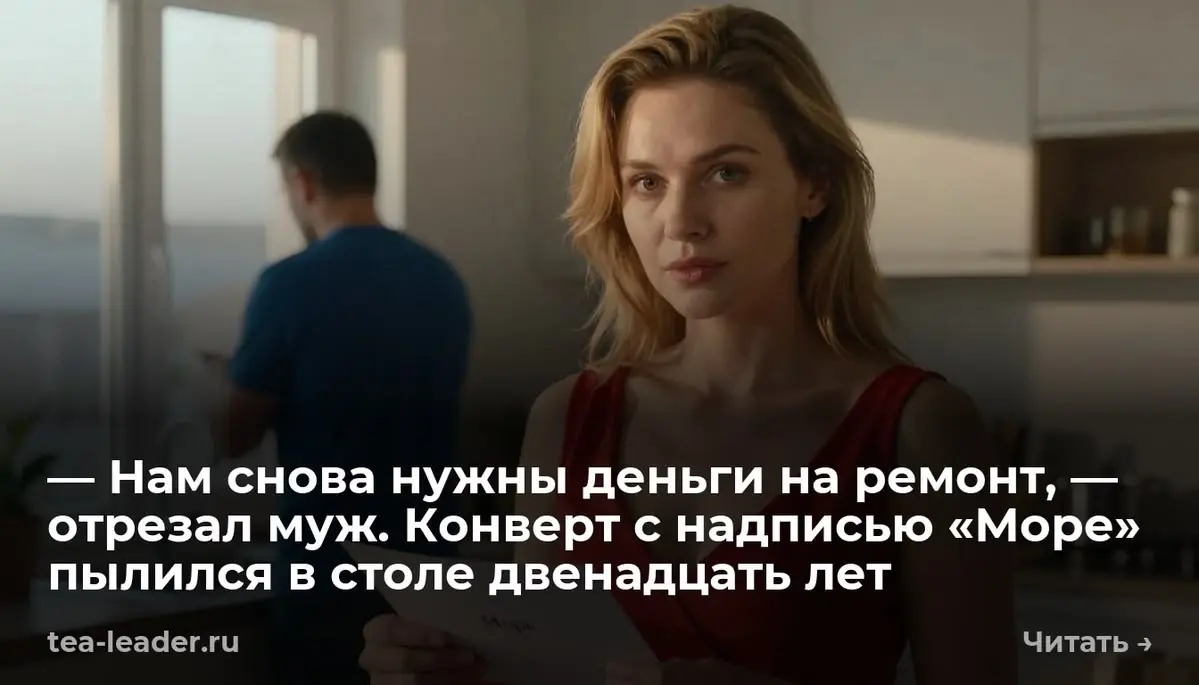 — Нам снова нужны деньги на ремонт, — отрезал муж. Конверт с надписью «Море» пылился в столе двенадц
Я открыла ящик в пятницу вечером, когда Дима был на работе | Сетка — социальная сеть от hh.ru