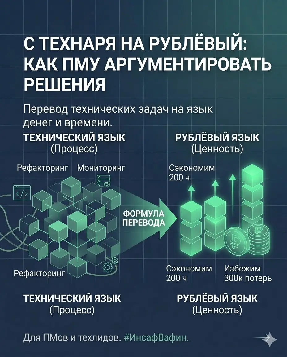 С технаря на рублёвый: как ПМу аргументировать решения | Сетка — социальная сеть от hh.ru