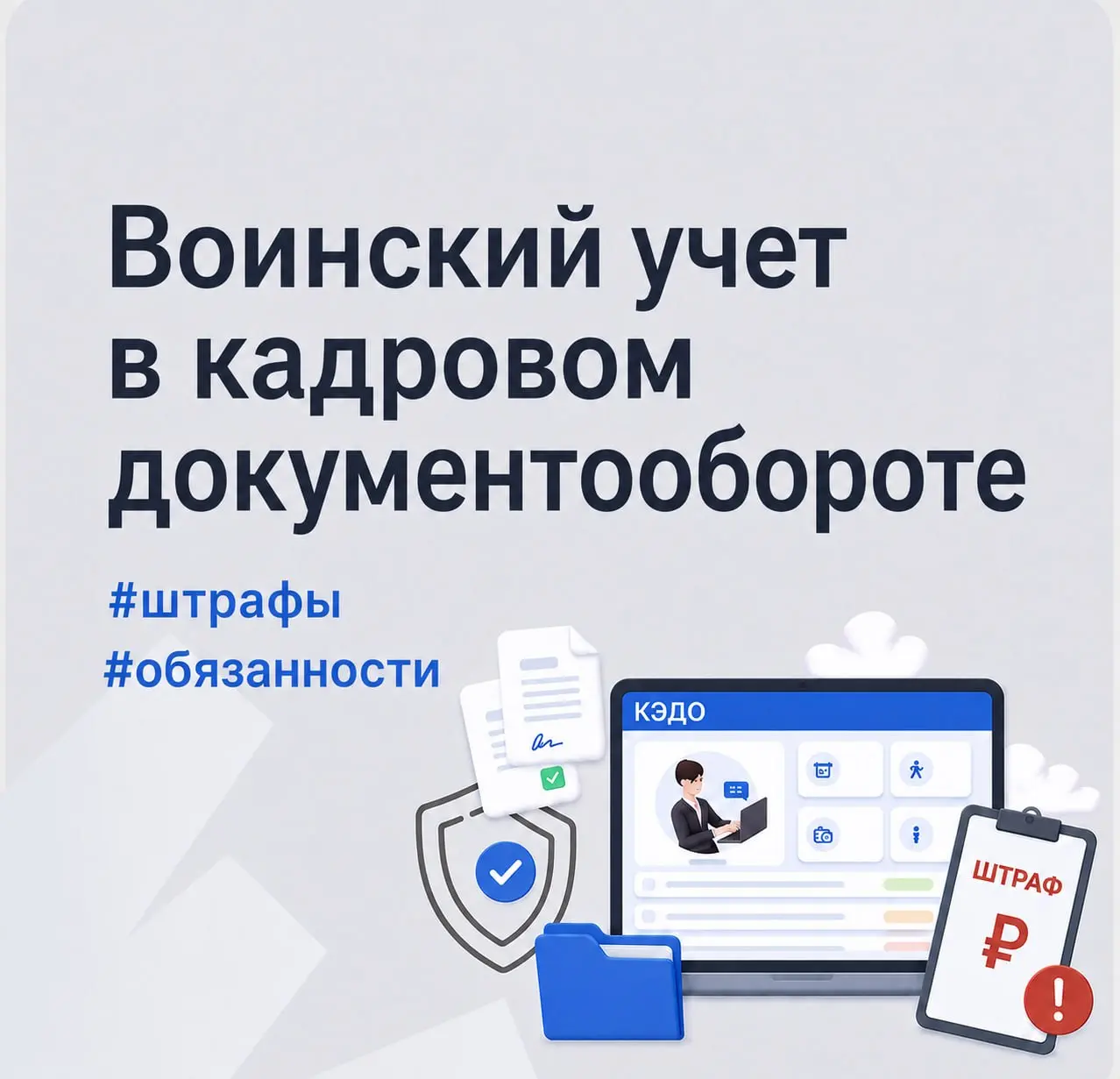 ⚡️ Воинский учет (ВУ): автоматизация документооборота в КЭДО
В мае был опубликован проект приказа Генпрокуратуры о надзоре за соблюдением законодательства по ведению ВУ | Сетка — социальная сеть от hh.ru