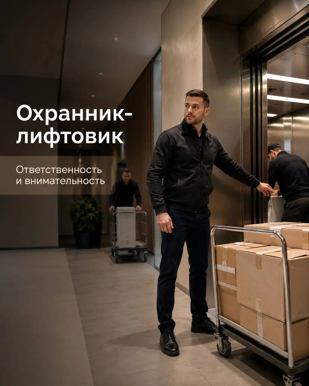 ОХРАННИК-ЛИФТОВИК
От 3 000₽/смена
ЖК МОД
• Москва, м. Марьина Роща, 4-я улица Марьиной Рощи, 10, корп. 5
• Охрана и безопасность
• +79010777797
Полное описание вакансии размещено в Телеграм и Макс | Сетка — социальная сеть от hh.ru