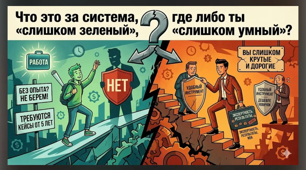 Слишком новичок или слишком умный?! | Сетка — социальная сеть от hh.ru
