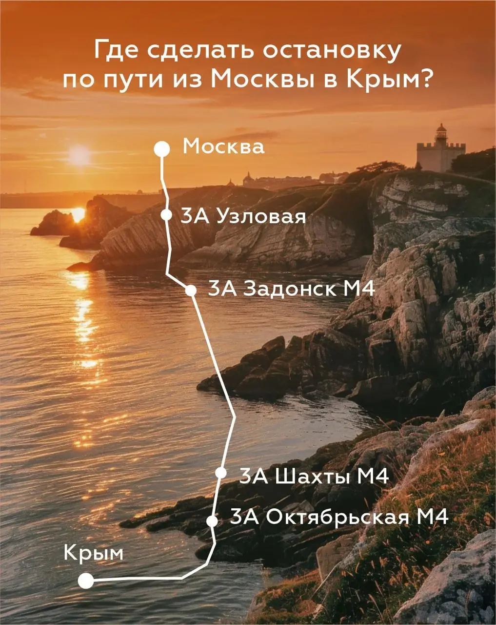 🗺  Где остановиться по пути из Москвы в Крым с детьми? | Сетка — социальная сеть от hh.ru