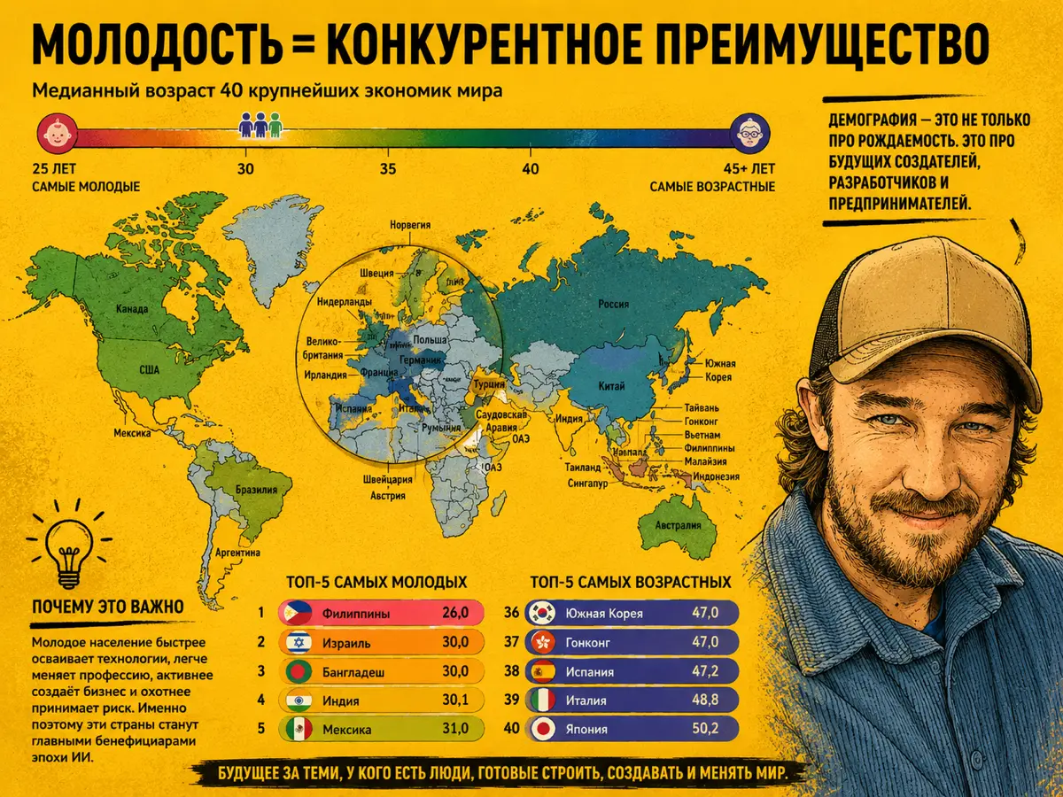 Демография — новый ИИ-индикатор | Сетка — социальная сеть от hh.ru