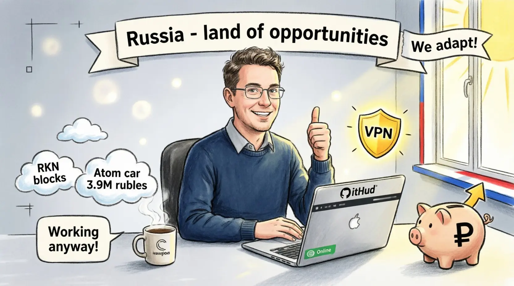 Доброе утро, разработчики России! | Сетка — социальная сеть от hh.ru