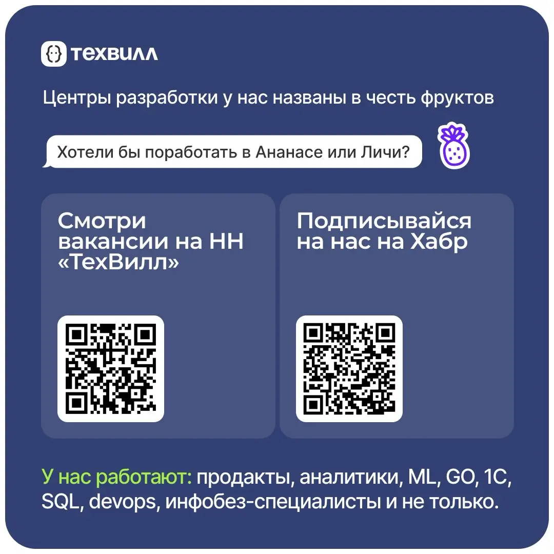 Привет, это ТехВилл😊 | Сетка — социальная сеть от hh.ru