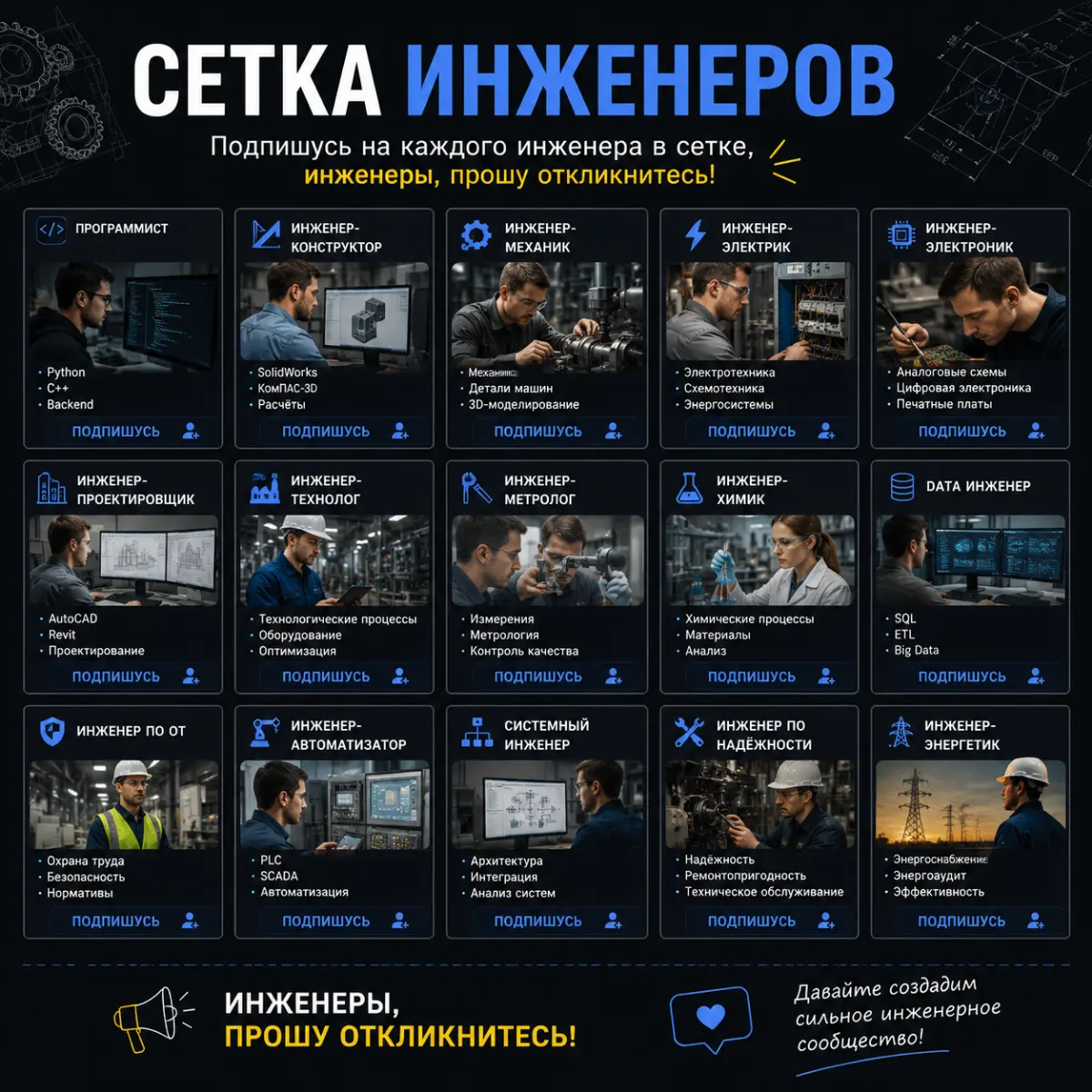 Сетка инженеров! | Сетка — социальная сеть от hh.ru