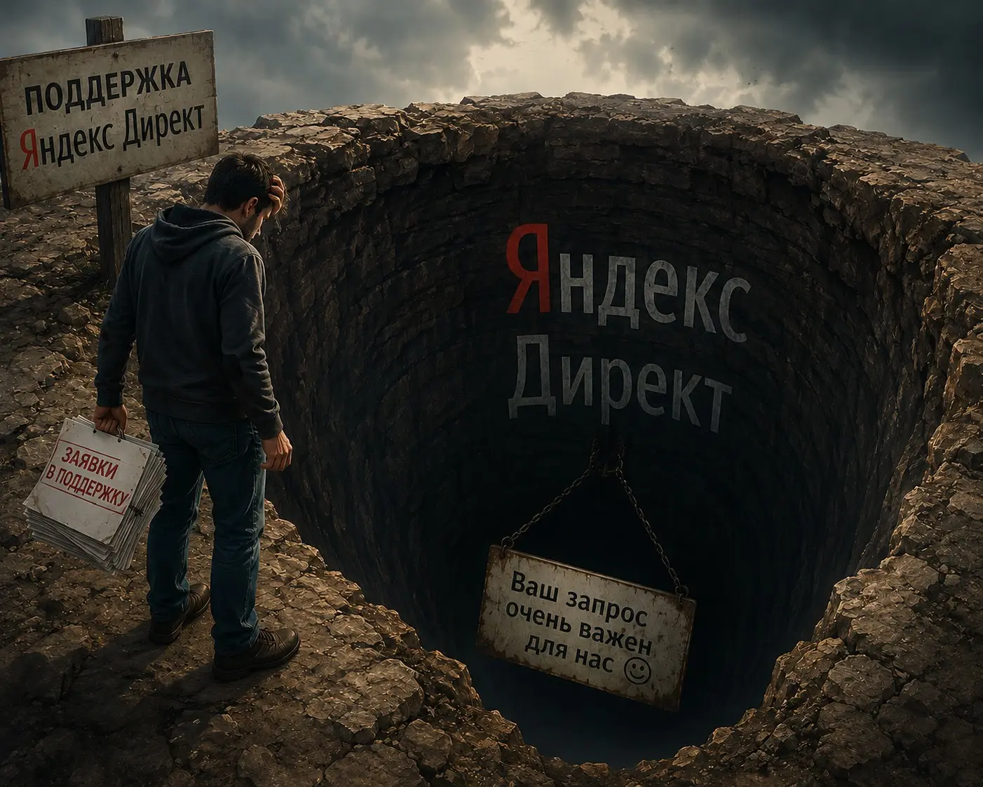 Поддержка Яндекса (директ) пробила дно | Сетка — социальная сеть от hh.ru
