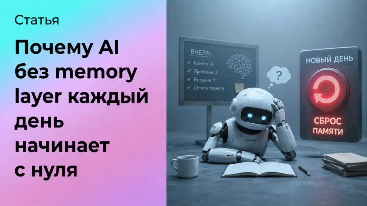 Почему AI без memory layer каждый день начинает с нуля | Сетка — социальная сеть от hh.ru