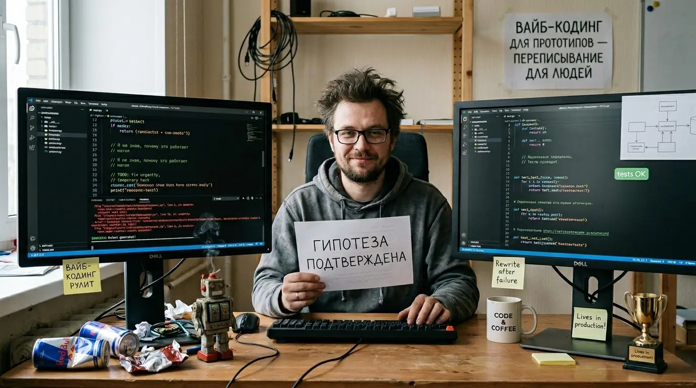 Таблетка от всех болей, вайбкодинг и иже с ним | Сетка — социальная сеть от hh.ru