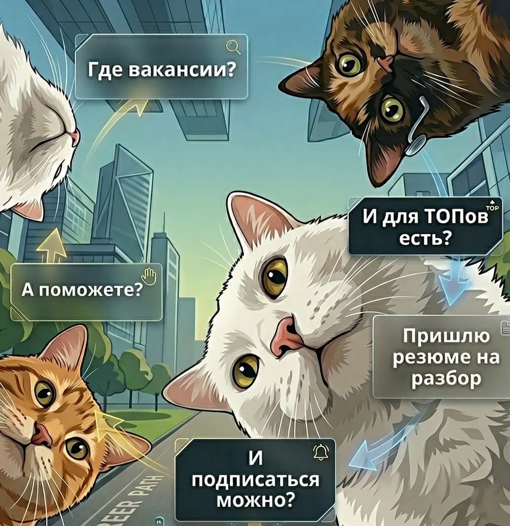 Не можешь найти работу? - [подпишись на вакансии](https://www.ibestresume | Сетка — социальная сеть от hh.ru