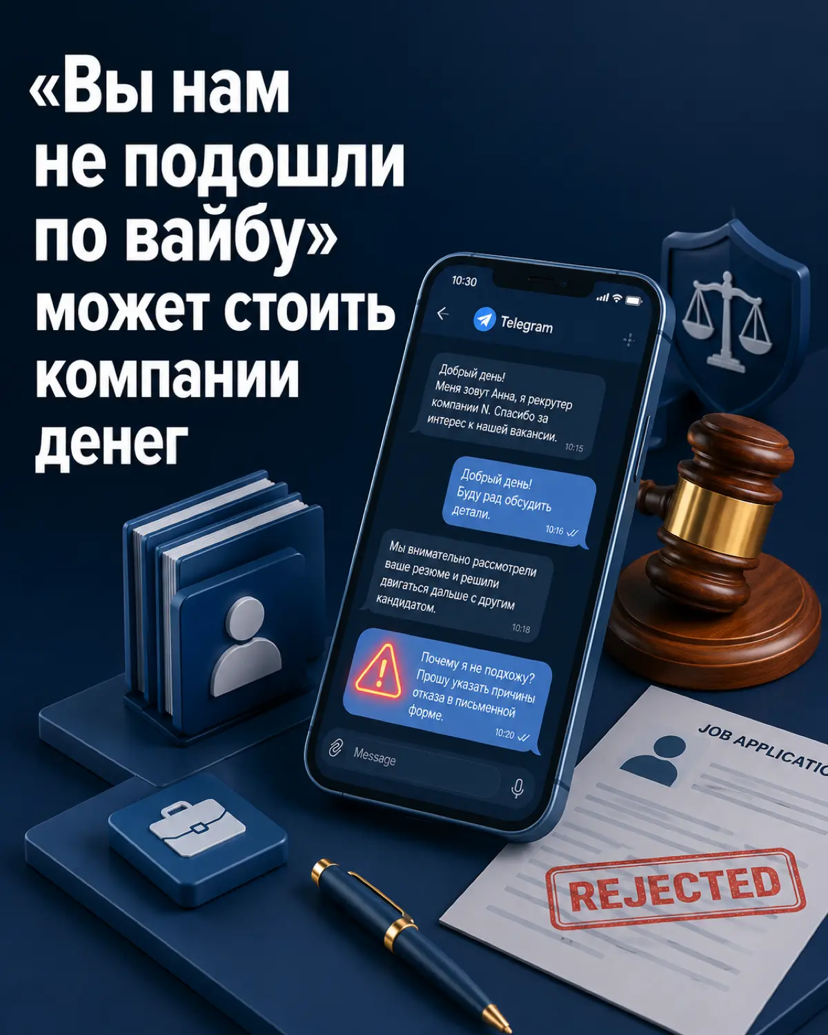 «Вы нам не подошли по вайбу» может стоить компании денег | Сетка — социальная сеть от hh.ru