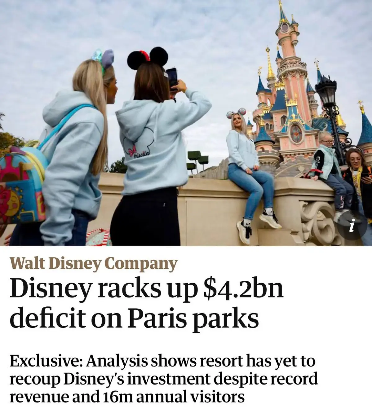 Disneyland Paris ежегодно принимает около 16 миллионов посетителей и остаётся самым посещаемым тематическим парком Европы | Сетка — социальная сеть от hh.ru
