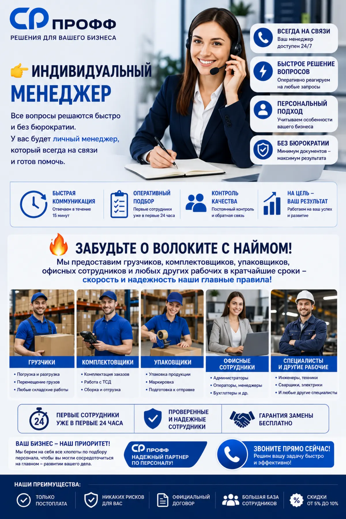 Подбор персонала, гарантия, постоплата, аутсорсинг в Ярославле | Сетка — социальная сеть от hh.ru