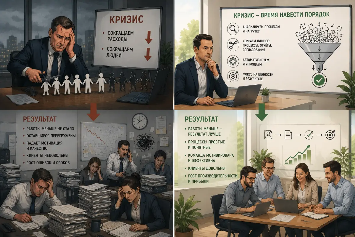 Сокращайте процессы, а не людей | Сетка — социальная сеть от hh.ru