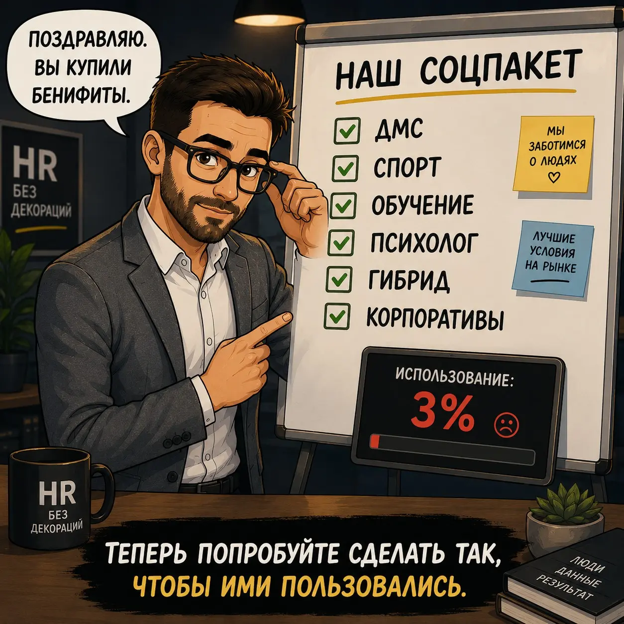 HR сейчас обсуждает не “какие плюшки дать”, а как удерживать | Сетка — социальная сеть от hh.ru