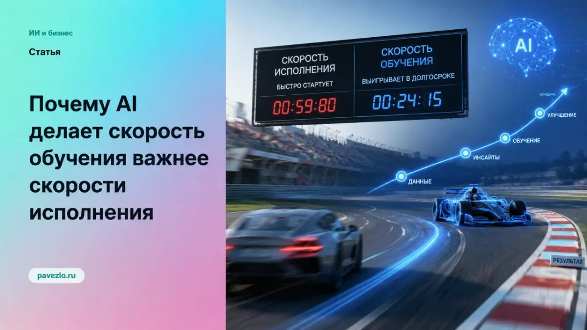 AI делает скорость обучения важнее скорости исполнения | Сетка — социальная сеть от hh.ru