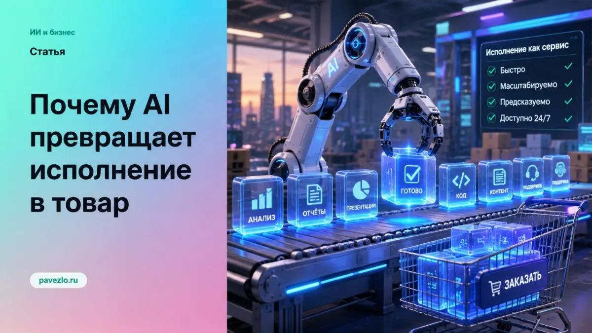Почему AI превращает исполнение в товар | Сетка — социальная сеть от hh.ru