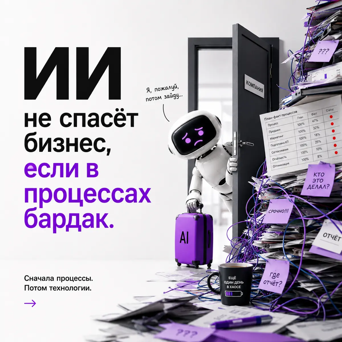 ИИ не спасёт бизнес, если в процессах бардак | Сетка — социальная сеть от hh.ru