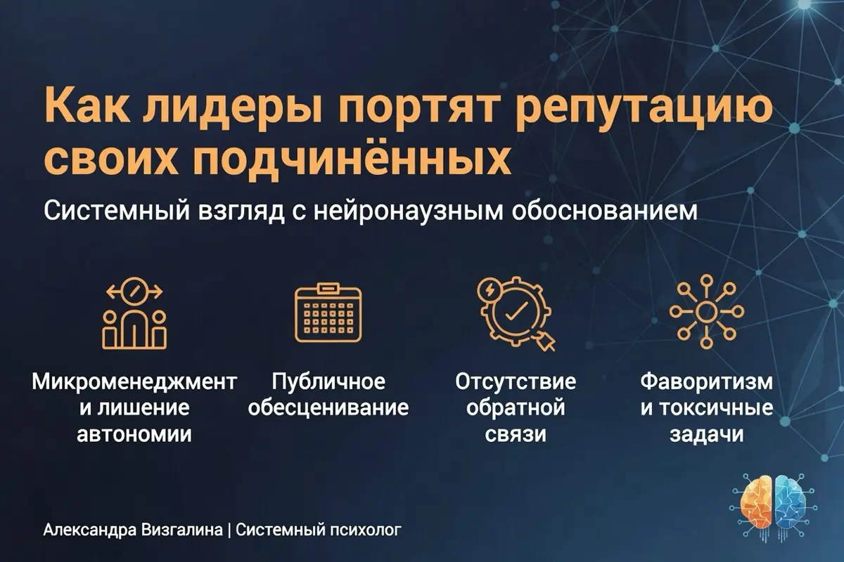Как лидеры портят репутацию подчинённых: системный взгляд | Сетка — социальная сеть от hh.ru