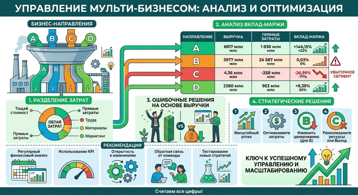 Поднимем важные аспекты управления несколькими направлениями бизнеса и выявления убыточных сегментов.
1 | Сетка — социальная сеть от hh.ru