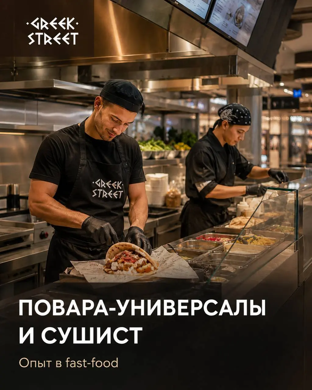 1️⃣ПОВАР-УНИВЕРСАЛ - от 4200₽/смена2️⃣СУШИСТ - от 5000₽/смена
Greek Street, Cheesemania, ROLLS&BOWLS
• Москва, м | Сетка — социальная сеть от hh.ru