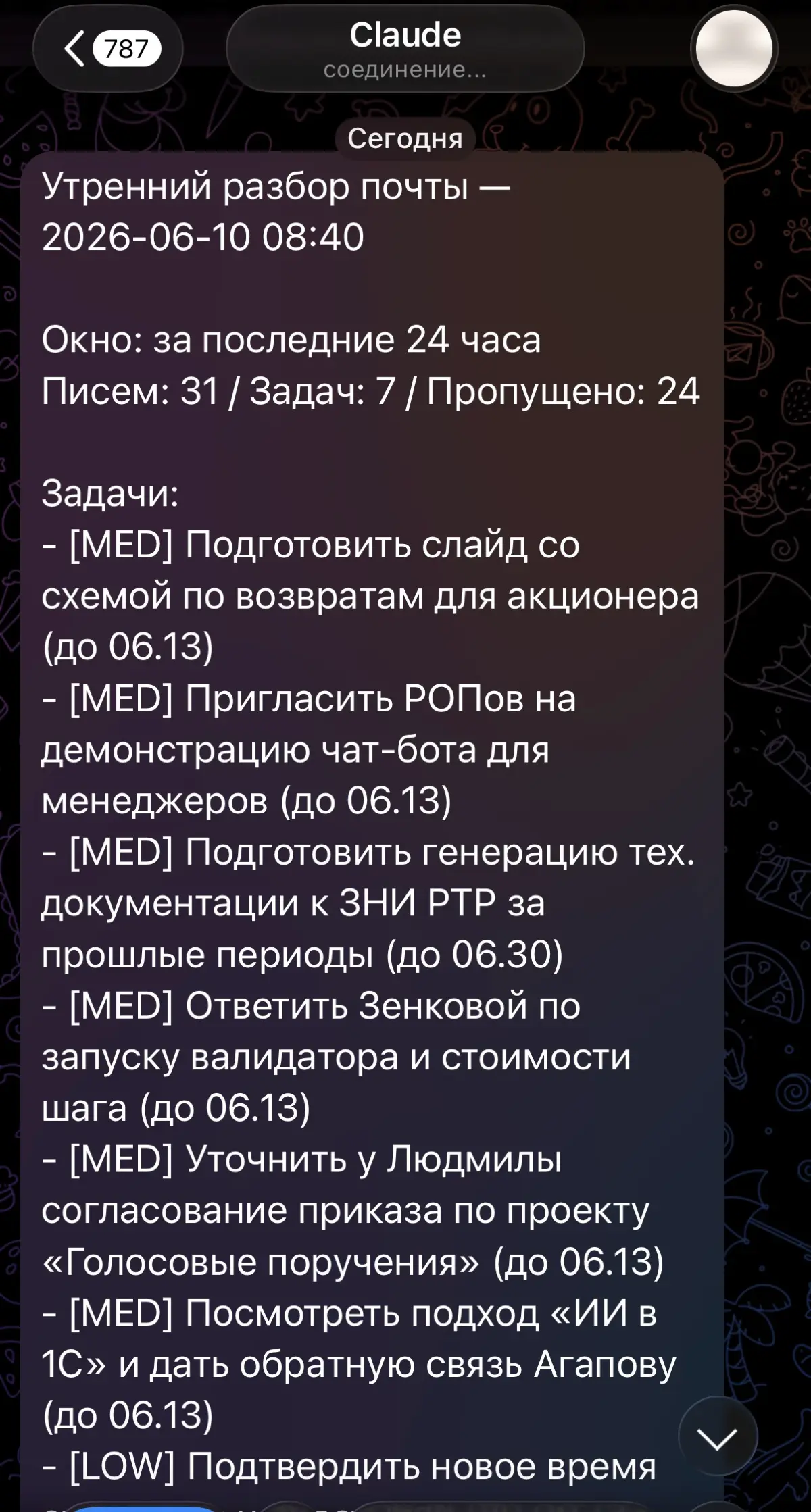 31 письмо в день. 7 задач. 0 потерянных | Сетка — социальная сеть от hh.ru