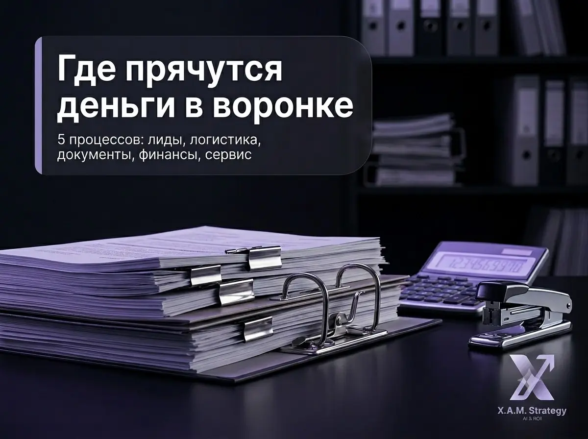 💰 Деньги, которые AI экономит бизнесу в 2026, прячутся не в презентациях про «цифровую трансформацию» — а в пяти скучных процессах, которые каждый день вручную делают живые люди | Сетка — социальная сеть от hh.ru