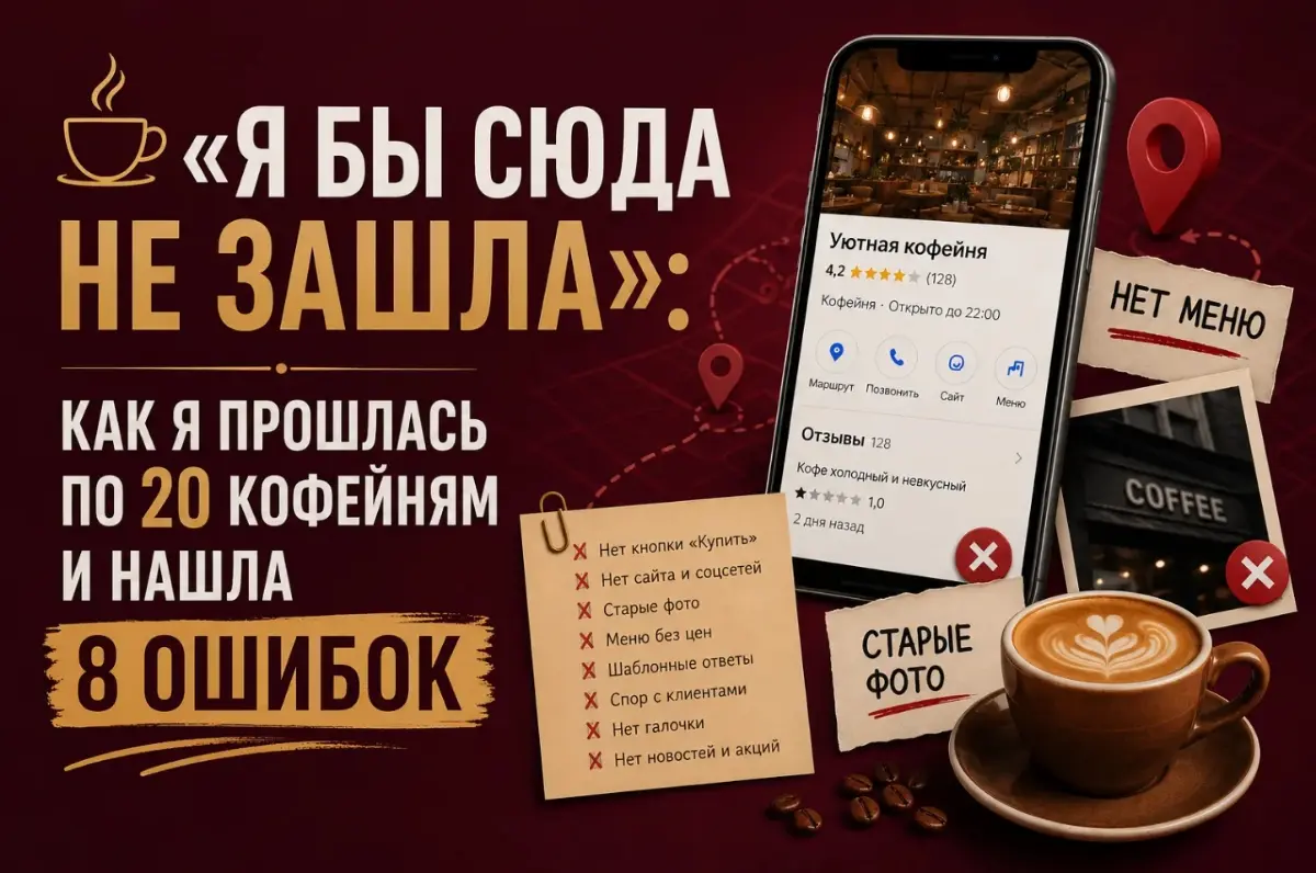 Как я прошлась по 20 кофейням и нашла 8 ошибок | Сетка — социальная сеть от hh.ru