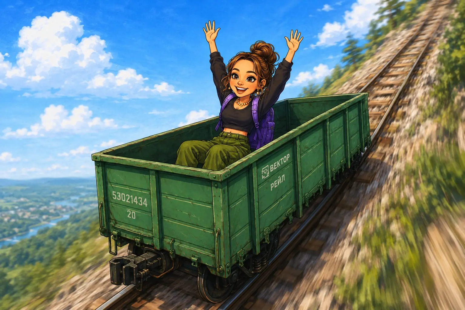 🚂 Коллеги, вот поработаешь с железнодорожниками пару месяцев и понимаешь, что существуют не только эмоциональные качели… Есть ещё и логистические горки 😏 Причём иногда в самом прямом смысле этого слов... | Сетка — социальная сеть от hh.ru