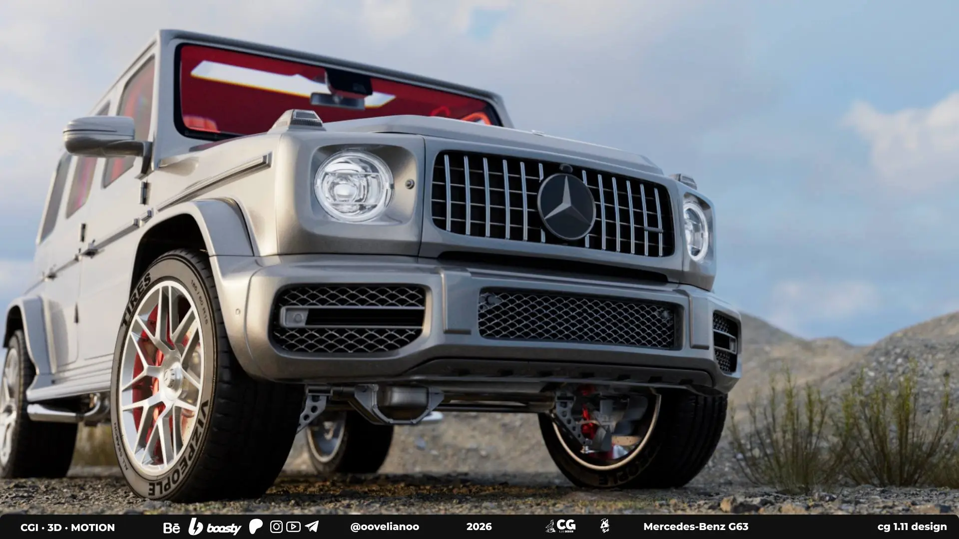 YouTube | Mercedes-Benz G63
[Driving Performance]
Link - https://youtu.be/UWrwVL0Sb\0?si=q5nsroRD9Gh-6Wki
#CG #production #3d #velian #reel #brand #CGI #portfolio #c4d #redshift | Сетка — социальная сеть от hh.ru