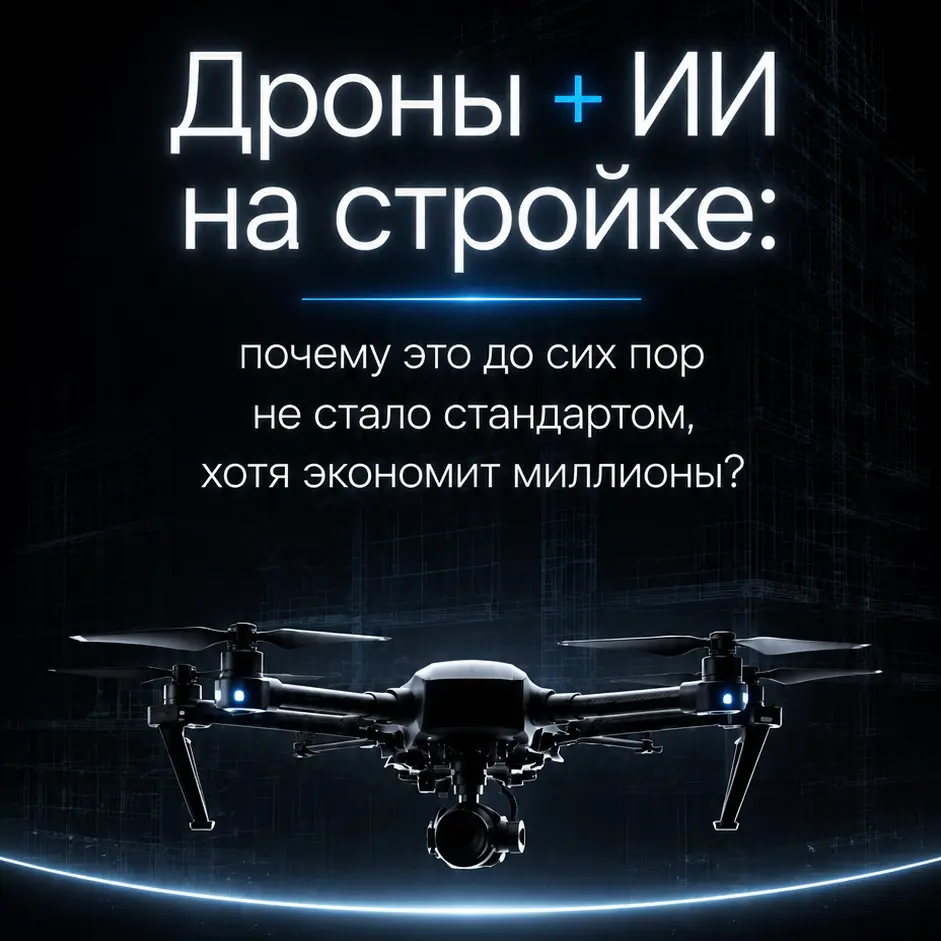 Дроны + ИИ на стройке: почему это не стало стандартом | Сетка — социальная сеть от hh.ru