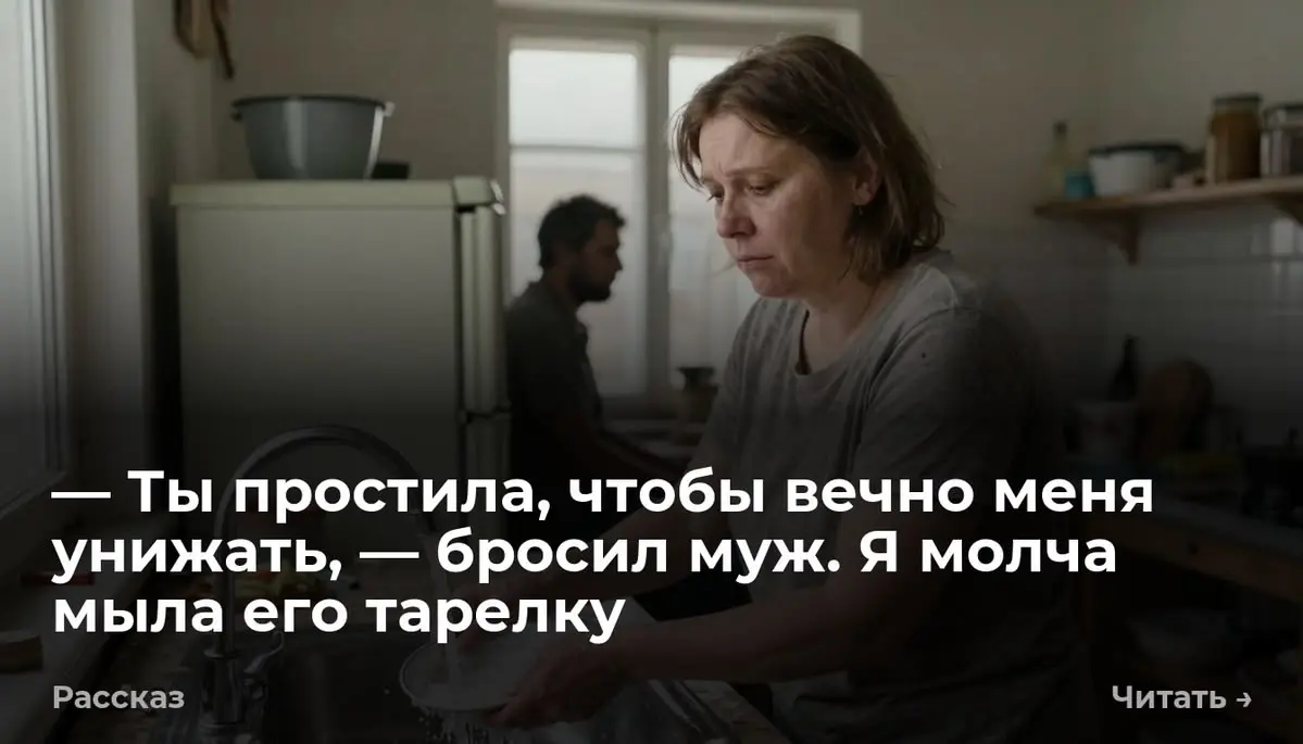 — Ты простила, чтобы вечно меня унижать, — бросил муж. Я молча мыла его тарелку
— Не клади столько зелени, ты же знаешь, что она застревает в зубах, — сказал Павел, отодвигая тарелку | Сетка — социальная сеть от hh.ru