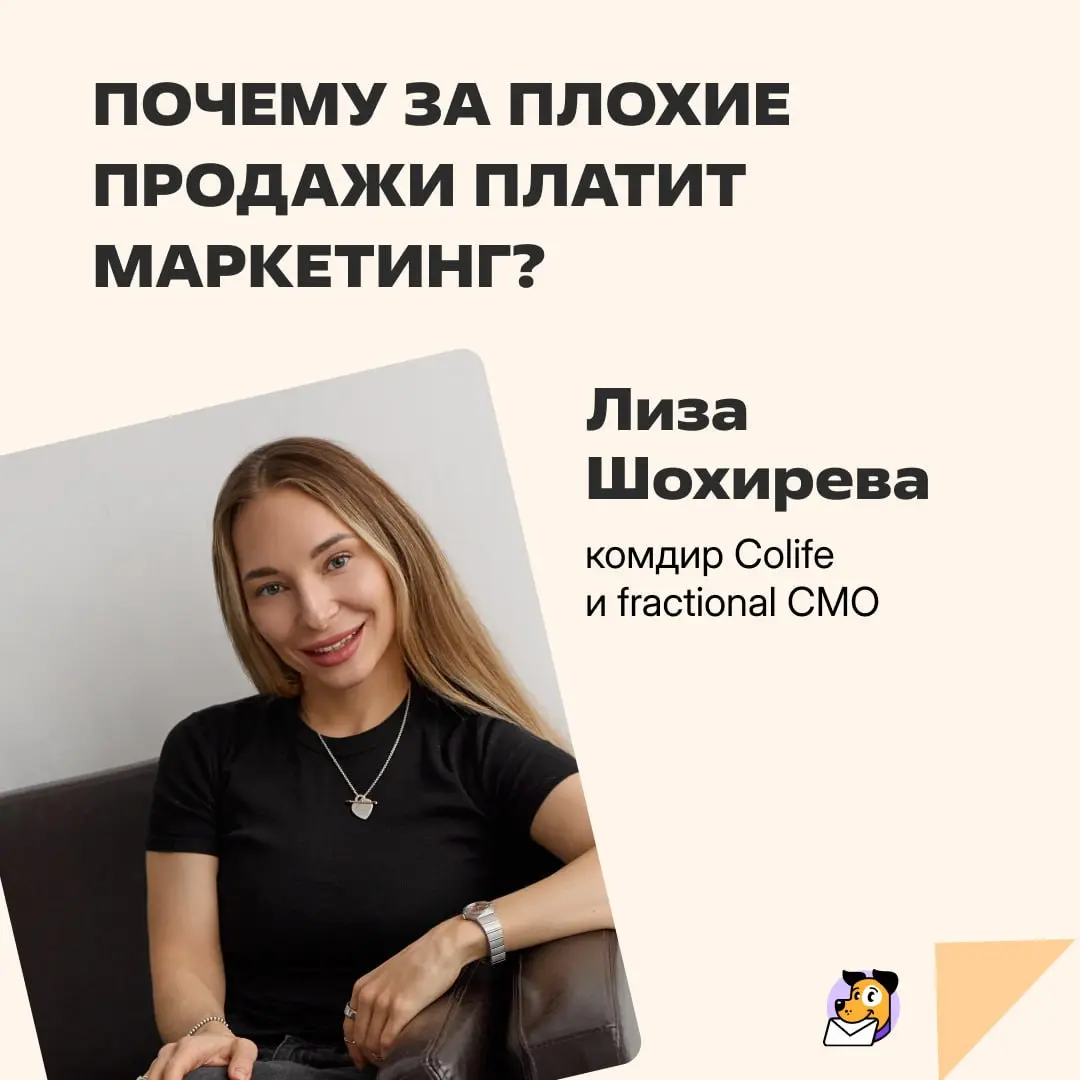 Когда продажи падают, виноватого ищут недолго
Мнением делится Лиза Шохирева, комдир Colife и fractional CMO. Вот ее телеграм-канал «Маркетинг без сахара» | Сетка — социальная сеть от hh.ru
