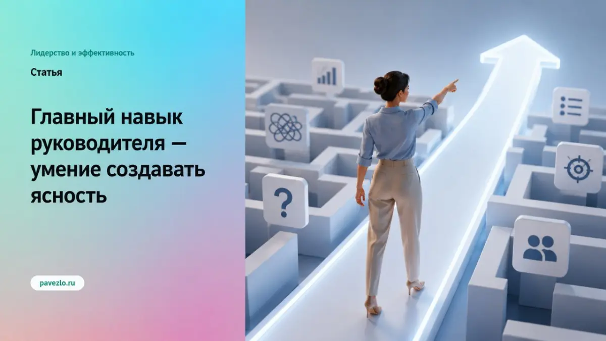 Главный навык руководителя - умение создавать ясность | Сетка — социальная сеть от hh.ru