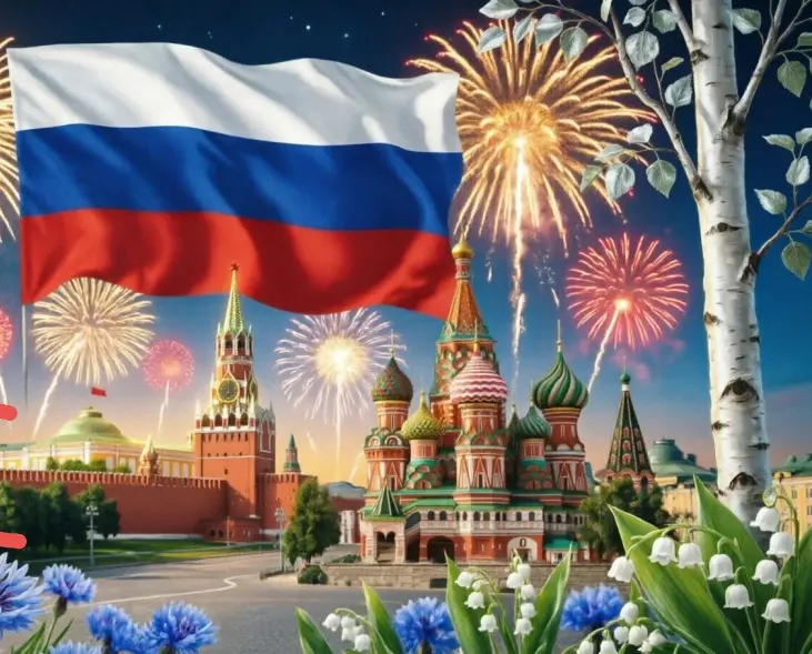 С Днём России! 🎉🫶🎊
Желаю мира, доброты, процветания и счастья! 💫 | Сетка — социальная сеть от hh.ru